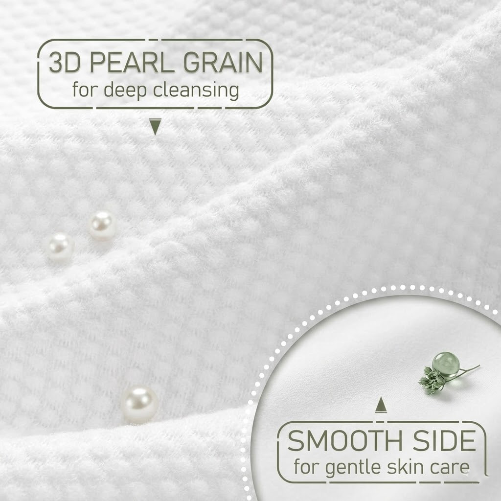 Zopylientocosh Premium Disposable Facial Cleansing Towels - Extra Thick Biodegradable Face Wipes - Ultra Soft 100% Pure Cotton Tissues for Daily Skincare
